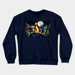 Cats on the roof Crewneck Sweatshirt